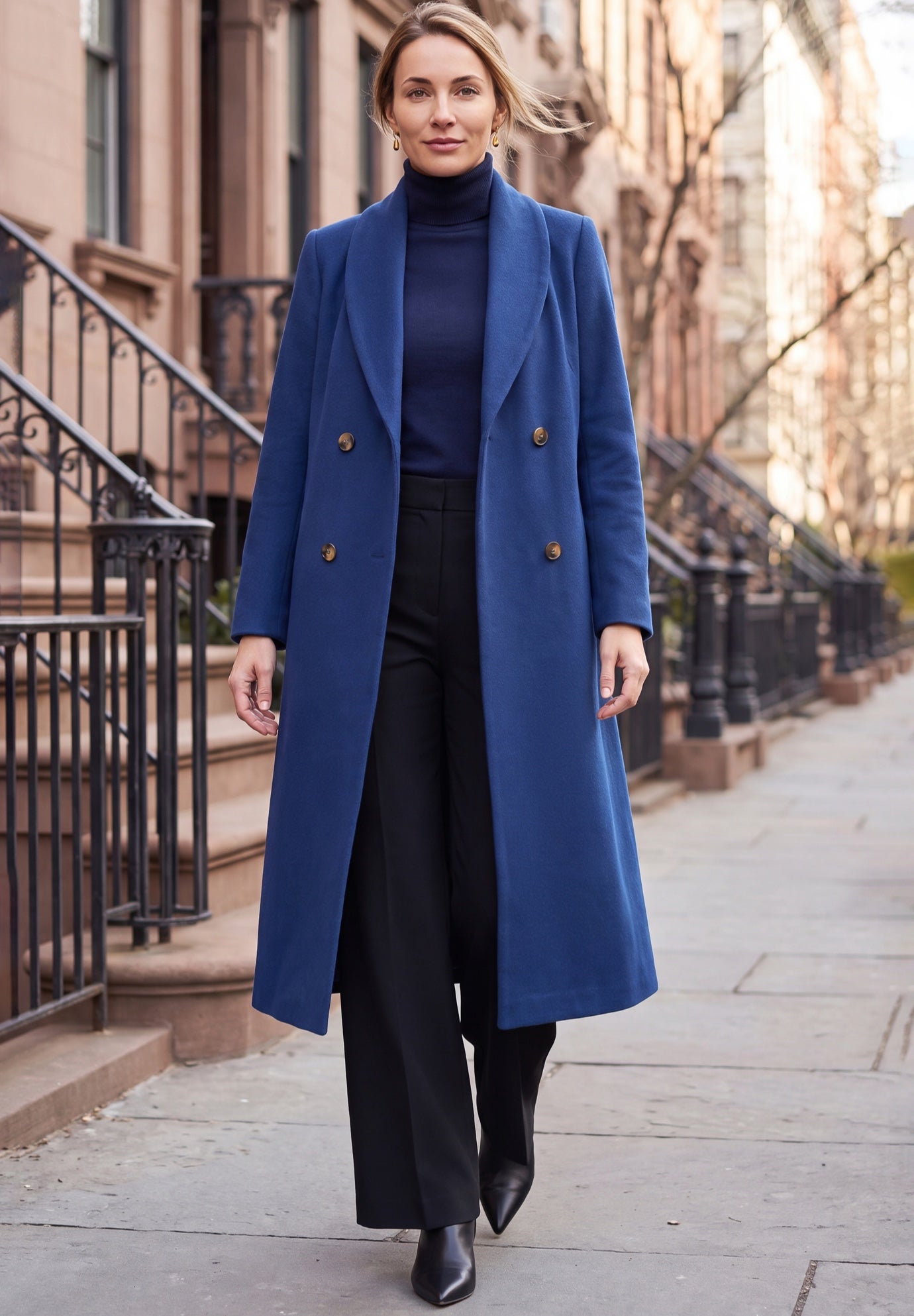 Long Shawl Collar Wool Coat image number 0