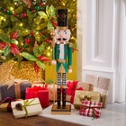 28" Wooden Nutcracker with Scepter image number null