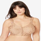 Jacquard Front-Close Wireless Bra image number null