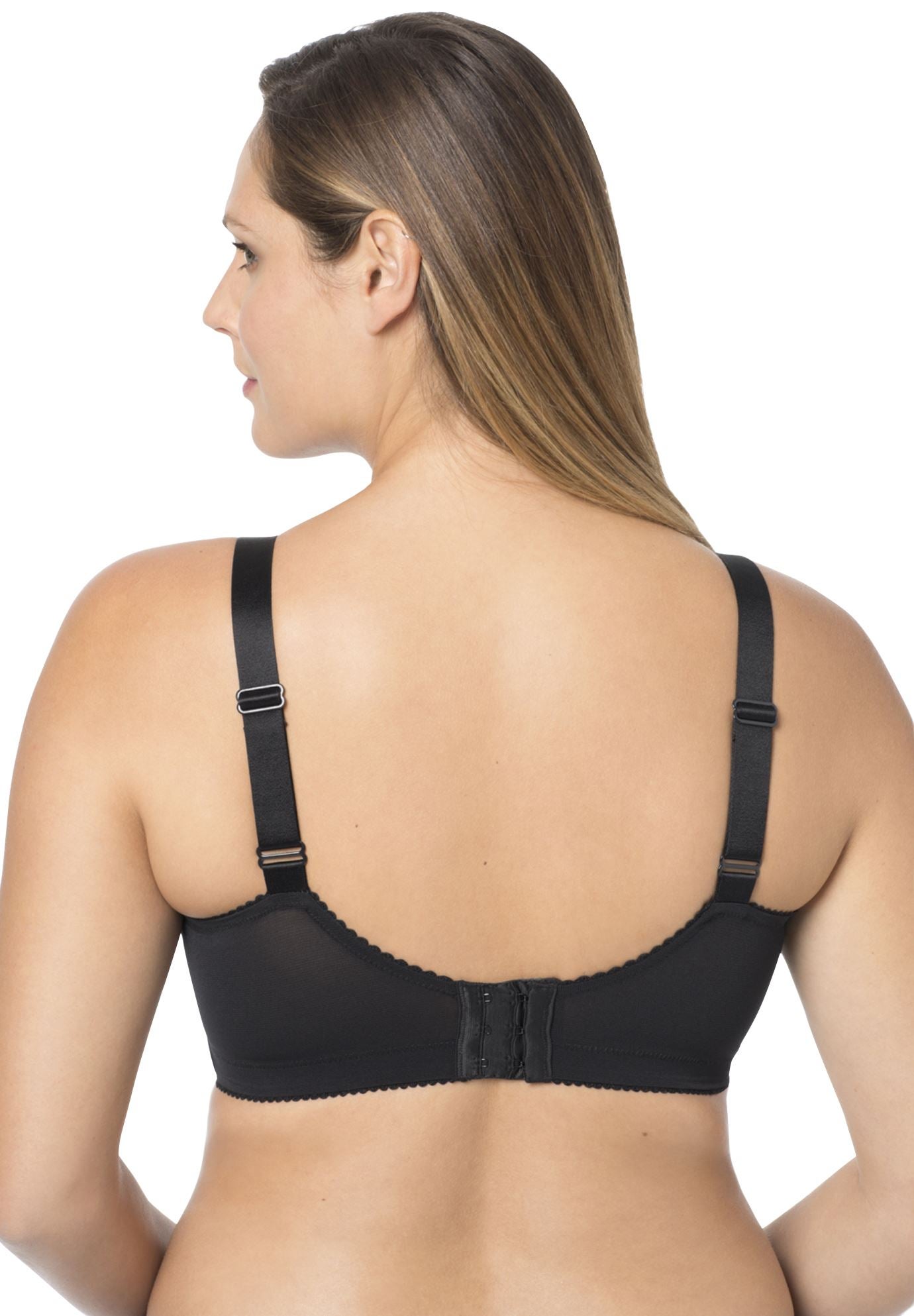 Elila&reg; Embroidered Microfiber Underwire Bra 2401 image number 1