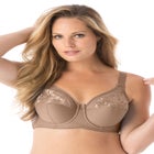 Elila&reg; Embroidered Microfiber Underwire Bra 2401 image number null