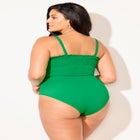Smocked Ring Strap One Piece Swimsuit image number 1