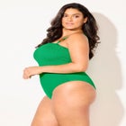 Smocked Ring Strap One Piece Swimsuit image number 2