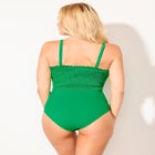 Smocked Ring Strap One Piece Swimsuit image number 4
