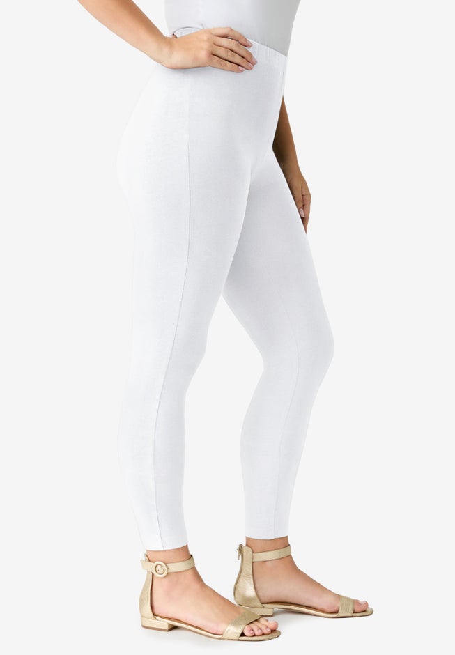 Plus Size Ankle Length Essential Stretch Legging image number 2