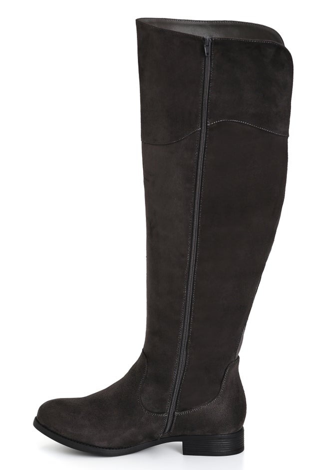 WIDE FIT Nadia Grey Tall Boot image number 3