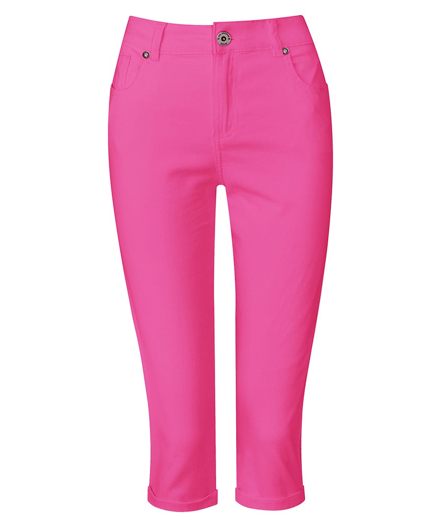 Stretch Denim Capri Pant image number 3