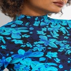 Stretch Knit Mockneck Midi Dress image number 1