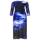 Stretch Mesh Midi Dress image number null