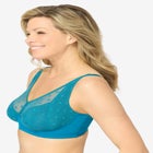 Catherines® Jacquard Polka Dot Wire Free Bra image number null