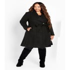 Isla Wrap Waist Tie Coat image number null