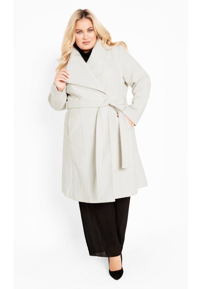 Isla Wrap Waist Tie Coat image number 1