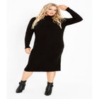 Callie High Neck Sweater Dress image number 3