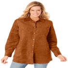 Soft Faux Suede Shirt image number null