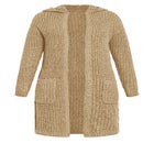 Chelsea Soft Knit Hood Coatigan image number 3