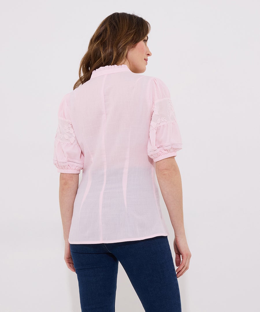 Lace Embroidered Blouse image number 2