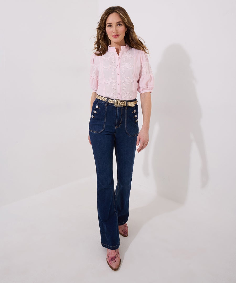 Lace Embroidered Blouse image number 3