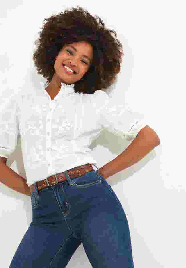 Lace Embroidered Blouse image number 0