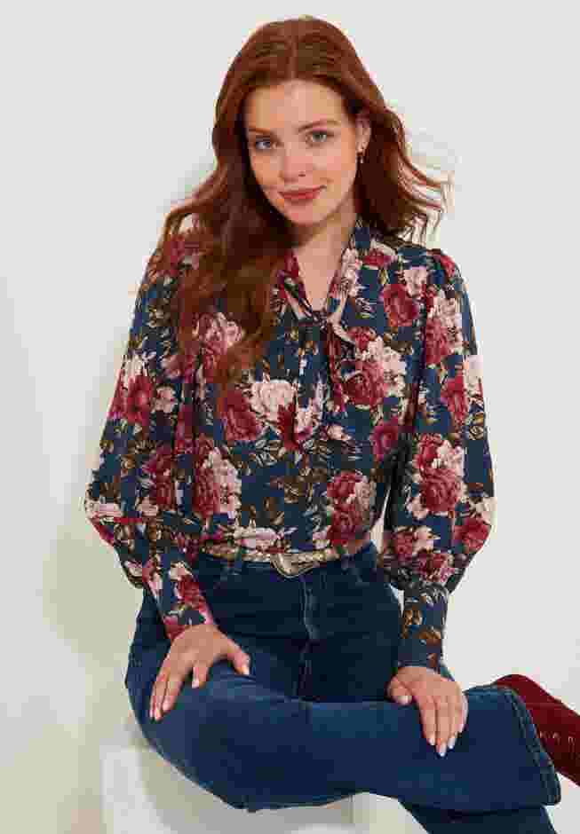 Tie Neck Blouse image number 0