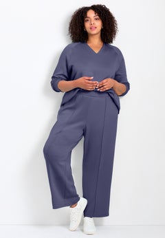 Seamed Wide Leg Pant