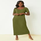 2-Piece Stretch Knit Duster Set image number null