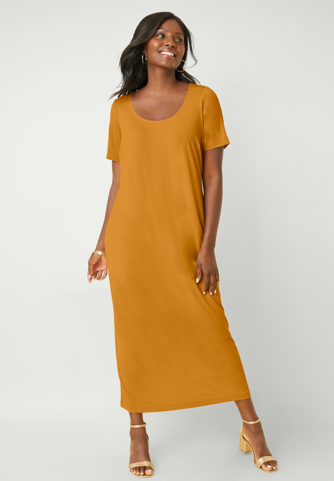 2-Piece Stretch Knit Duster Set image number 1