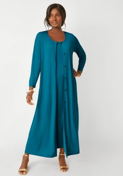 knitwear maxi dress Aggel Knitwear Lurex Multicolored V-Neck Maxi Dress