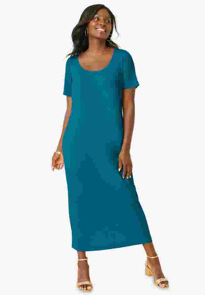 2-Piece Stretch Knit Duster Set image number 2