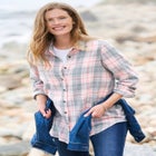 Plaid Double-Brushed Cotton Flannel Shirt image number 2