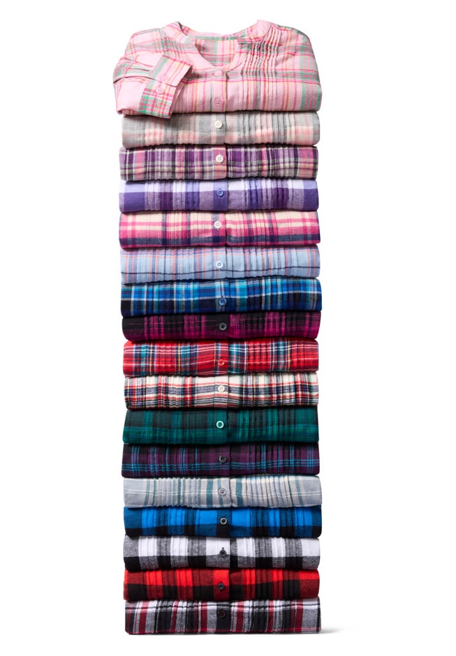 Pintucked Flannel Shirt image number 3