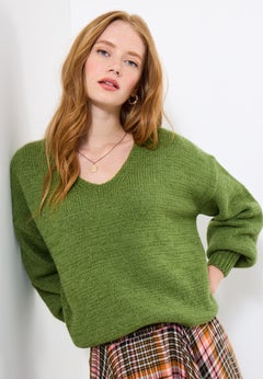 Cozy V-Neck Pullover Sweater
