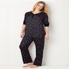 Printed Henley PJ Set image number null