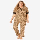 Printed Henley PJ Set image number null