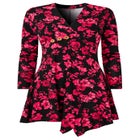 Stretch Knit Asymmetrical Tunic image number null