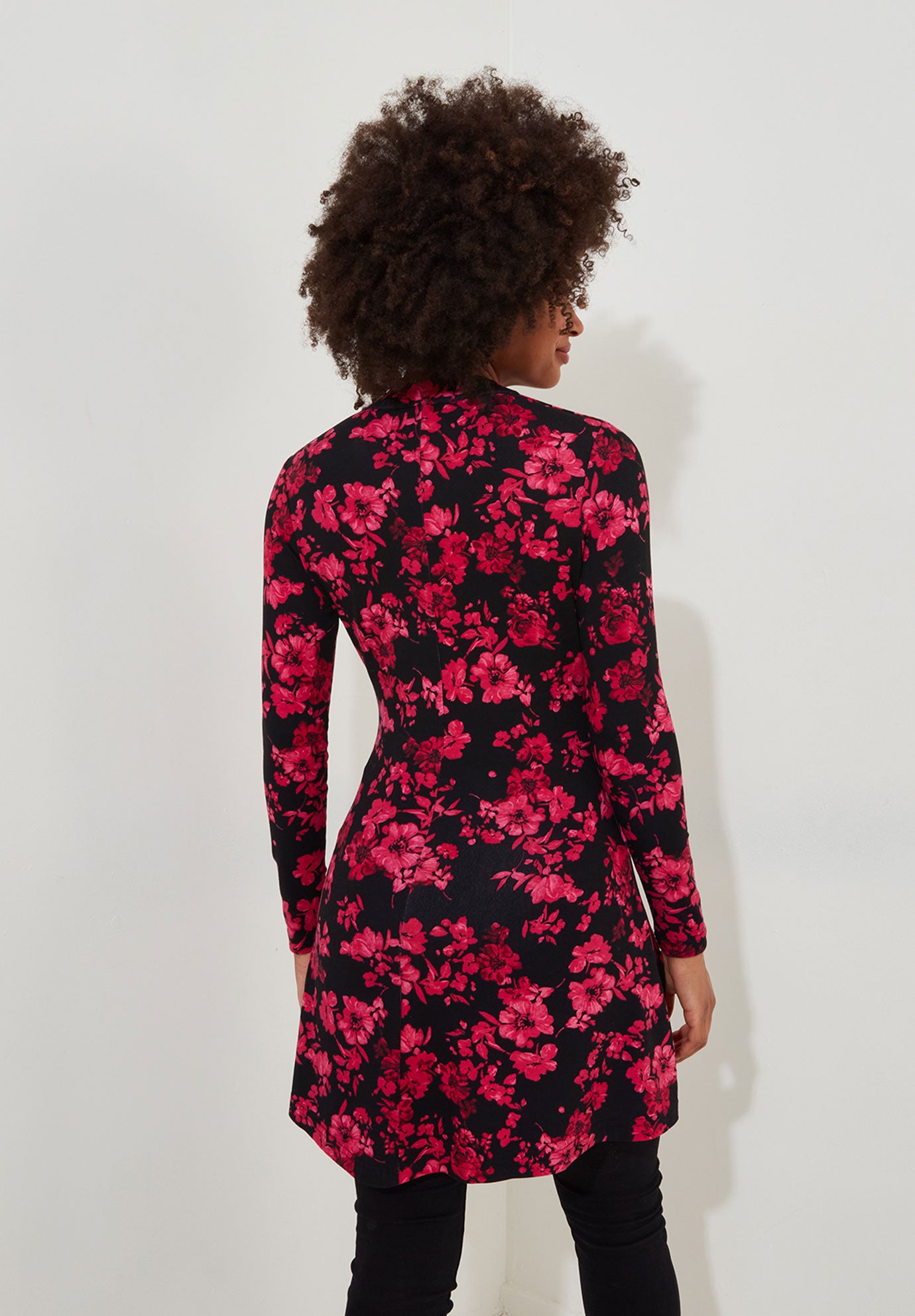 Stretch Knit Asymmetrical Tunic image number 3