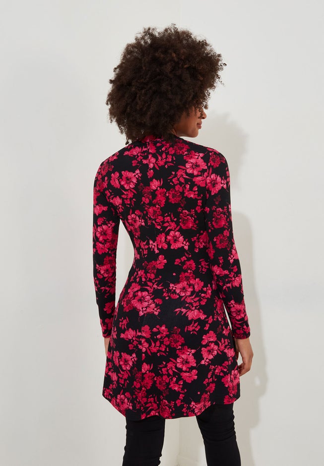 Stretch Knit Asymmetrical Tunic image number 3