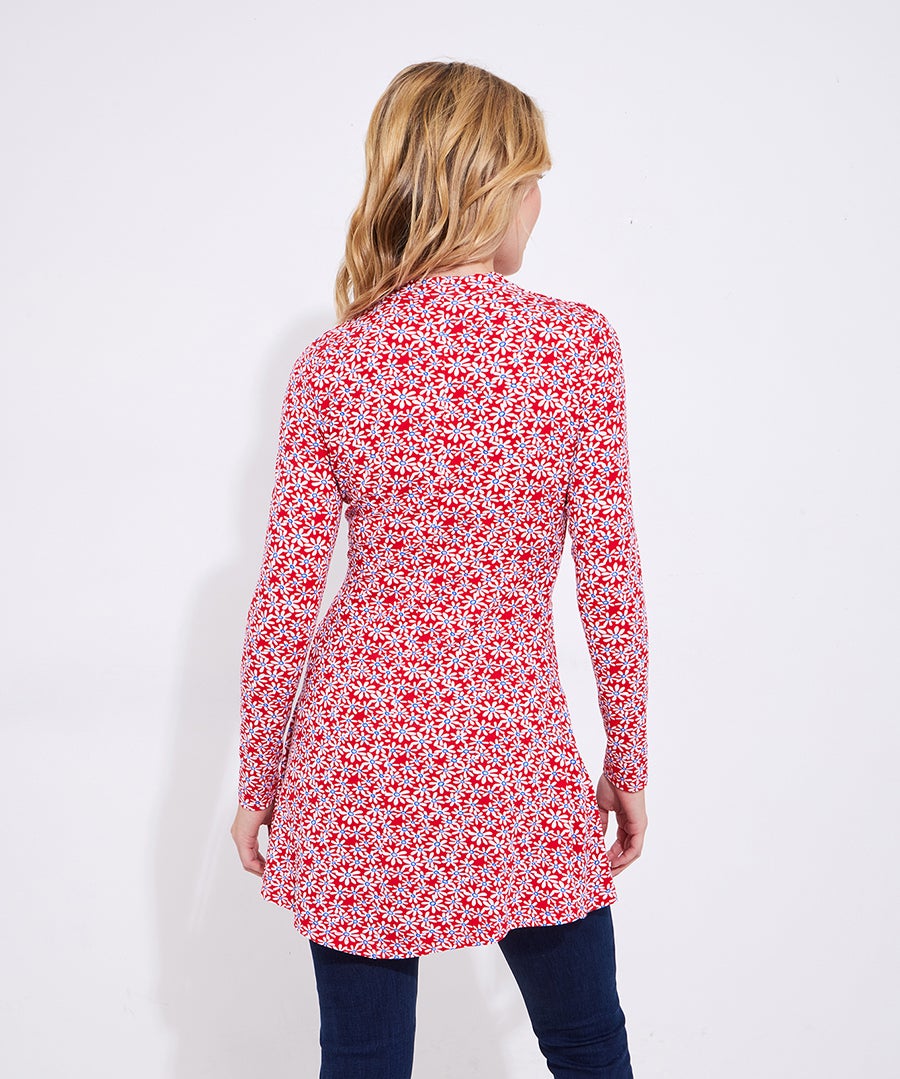 Stretch Knit Asymmetrical Tunic image number 3