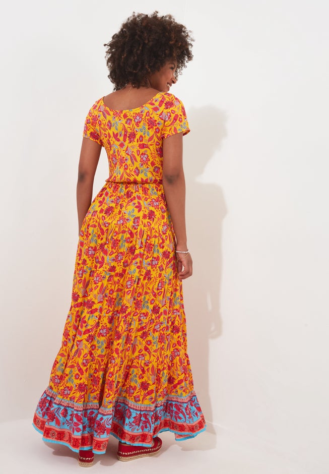 Short Sleeve Flowy Maxi Dress image number 3