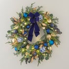 26" Pre-Lit Midnight Blue Wreath image number null