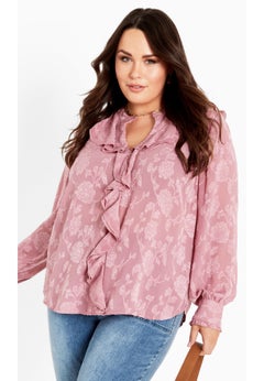 Blake Ruffle Neck Top