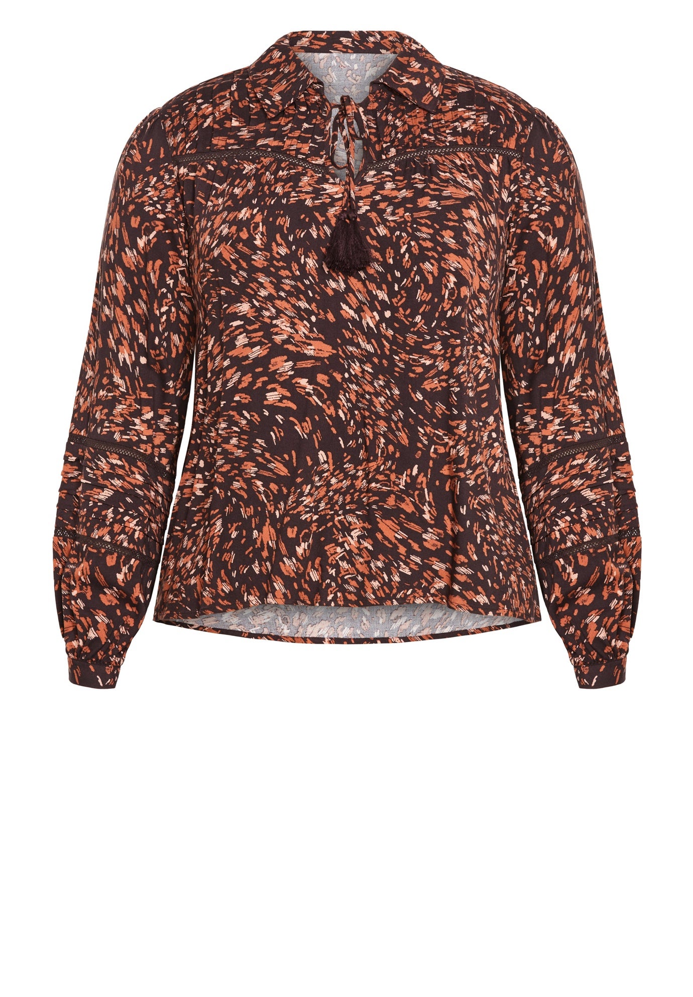 Lucia Tiered Crochet Tassel Top image number 5