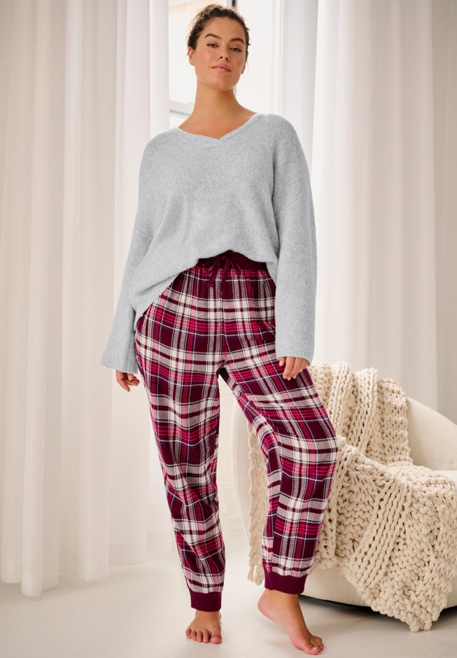 Boxy Crossover V-Neck Pullover image number 2