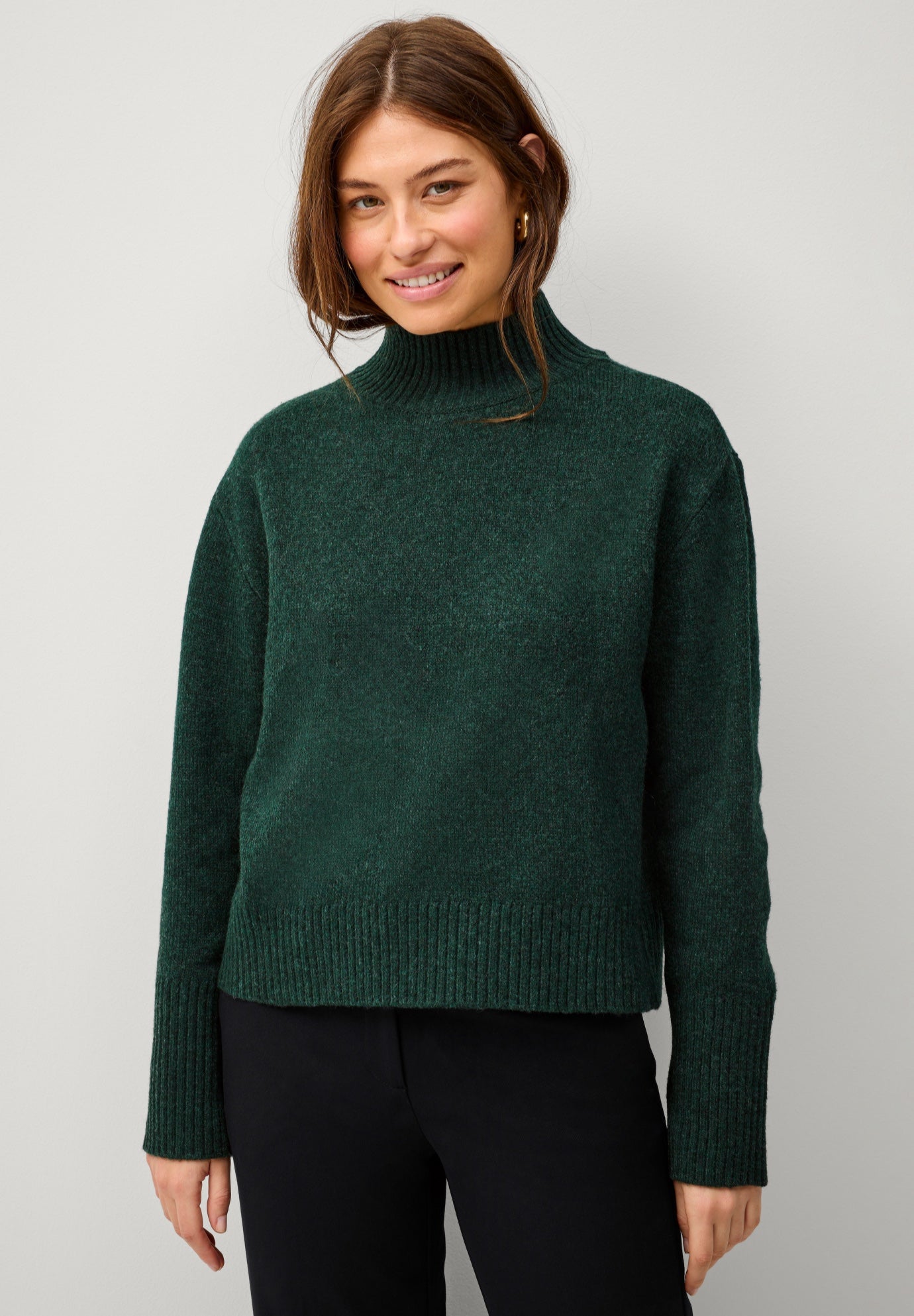 Boxy Mock Neck Pullover image number 0