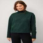 Boxy Mock Neck Pullover image number null