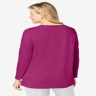 Satin Trim Sleep Tee image number null