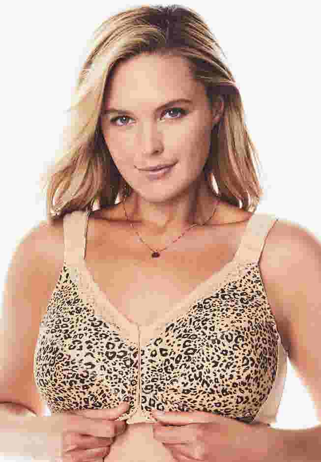 Front-Close Cotton Wireless Posture Bra image number 0
