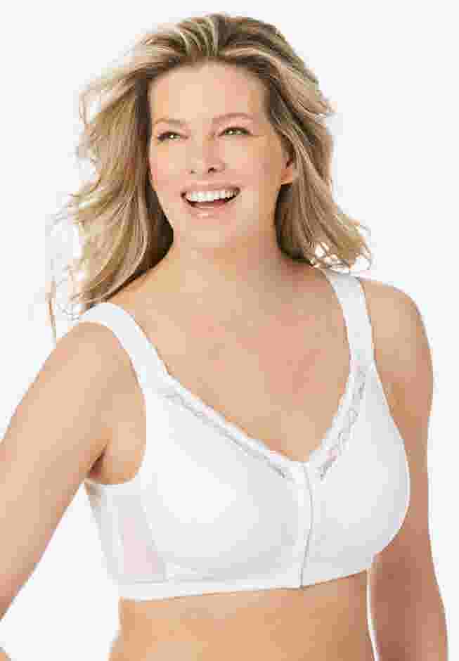 Front-Close Cotton Wireless Posture Bra image number 0