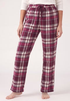 Flannel Sleep Pant With Drawstring Waist