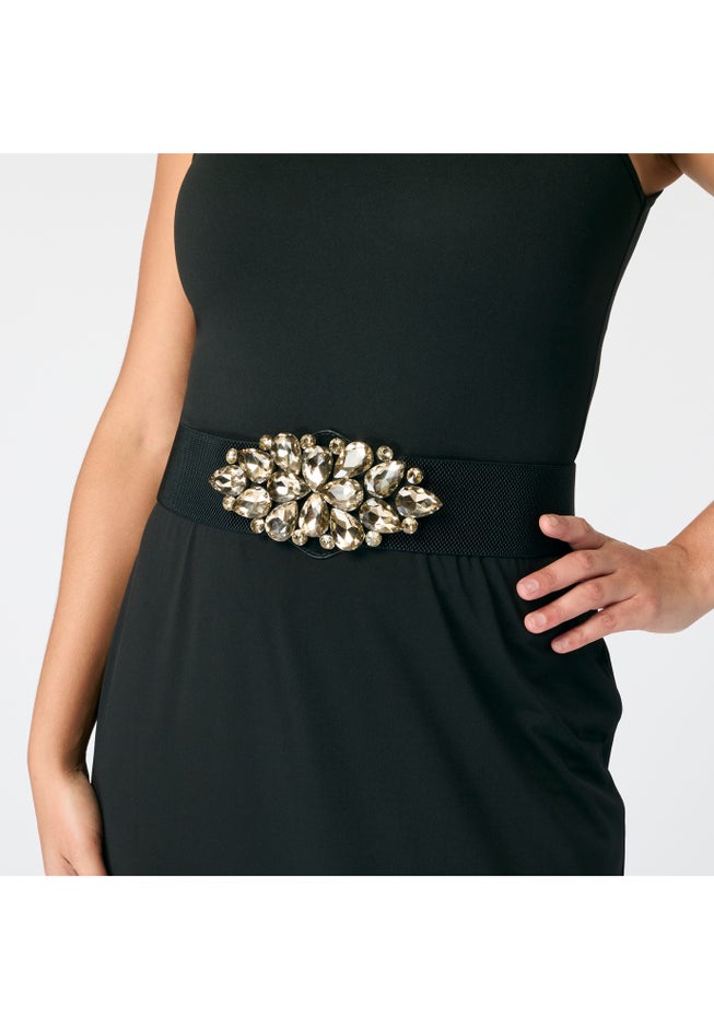 Rhinestone Stretch Belt image number 4