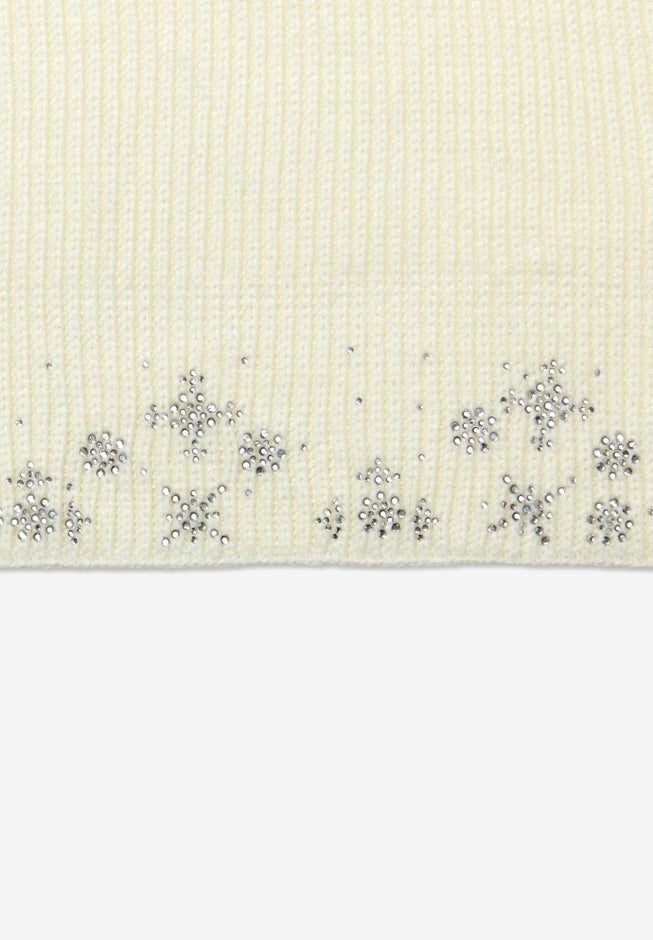 3 Piece Embellished Hat, Scarf And Gloves Set image number 2